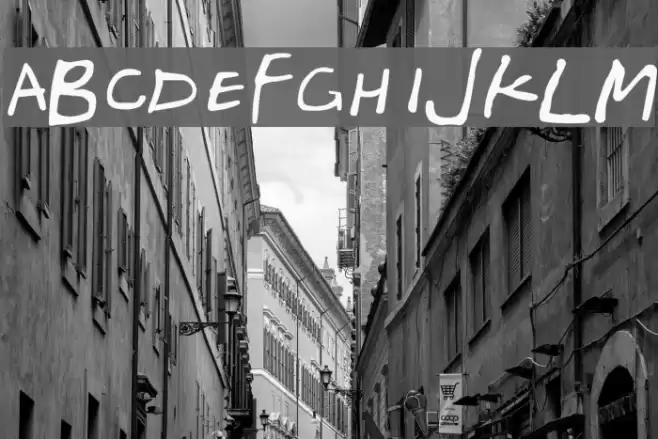 Friends Font examples