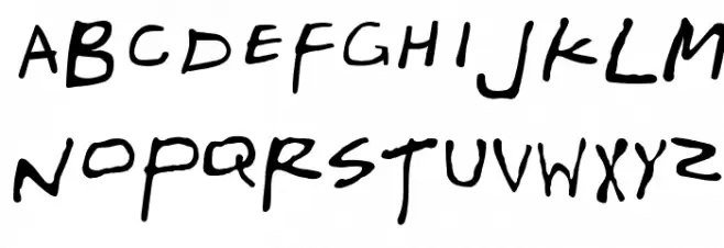 Friends Schriftart Kleinbuchstaben