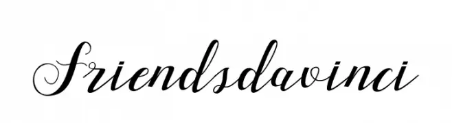 Friendsdavinci  Frei Schriftart Herunterladen