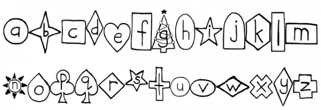 Friendship Bracelets Regular Schriftart Groß