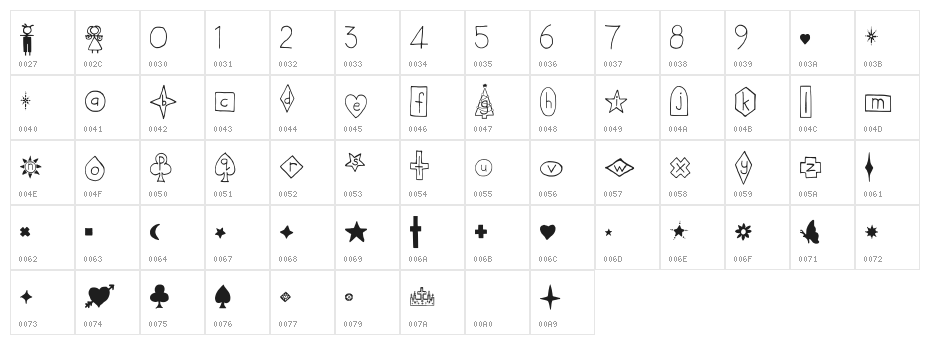 Friendship Bracelets Regular Character Map
