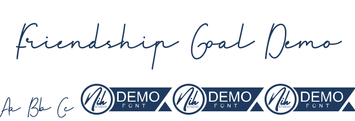 Friendship Goal Demo Font Preview