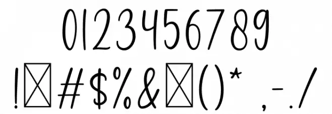 Friendship Font OTHER CHARS