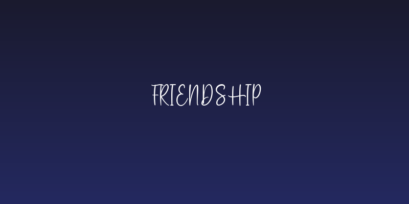 Friendship Social Header