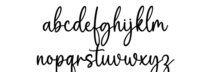 Friendship Font LOWERCASE