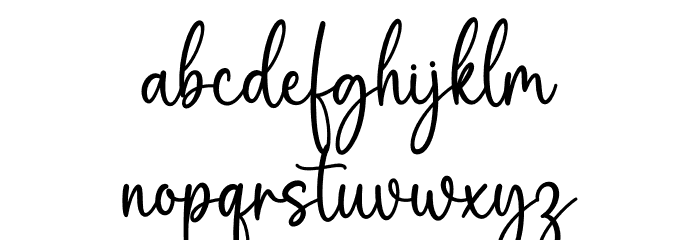 Friendship Font LOWERCASE