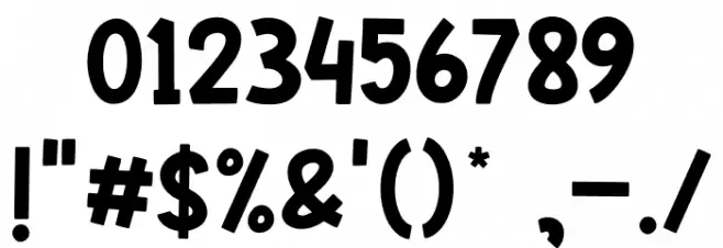 Friendszone Font OTHER CHARS