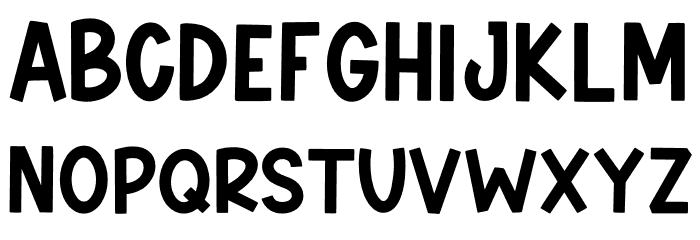 Friendszone Font LOWERCASE
