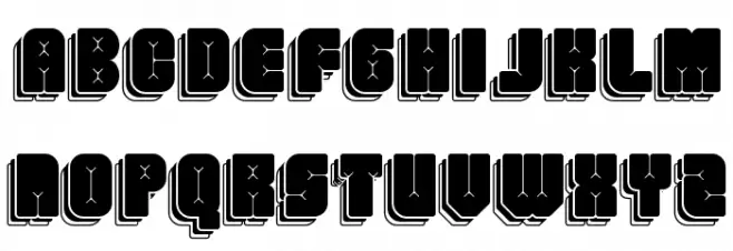 Friez Eight फ़ॉन्ट अपरकेस