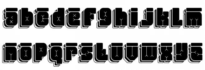 Friez Eight फ़ॉन्ट लोअरकेस