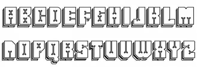 Friez Eleven Font UPPERCASE