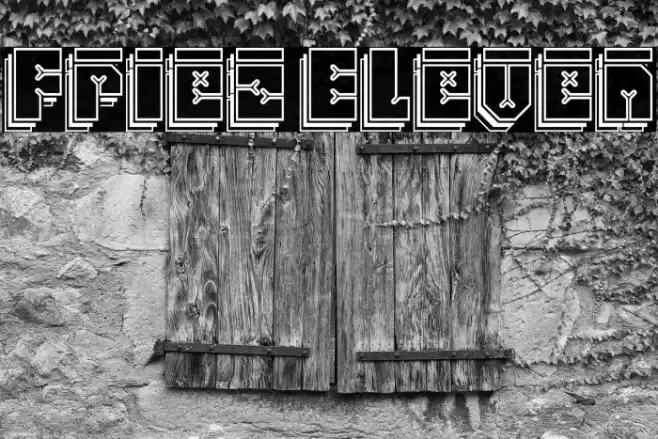 Friez Eleven Font examples