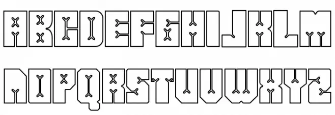 Friez Five フォント 大文字