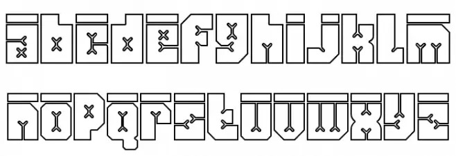 Friez Five フォント 小文字