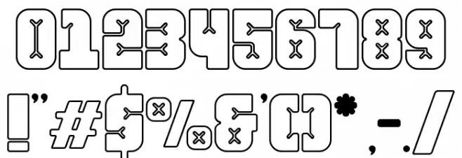 Friez Four フォント その他の文字