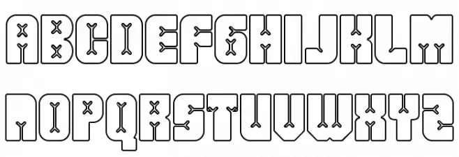 Friez Four フォント 大文字