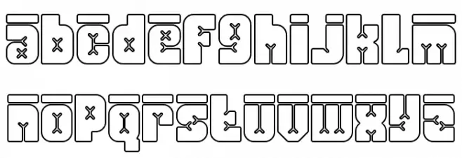 Friez Four フォント 小文字
