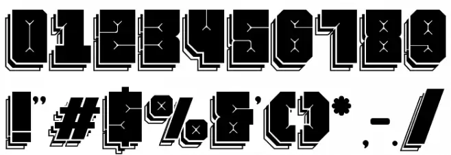 Friez Nine फ़ॉन्ट अन्य घर का काम