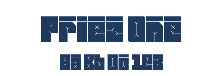 Friez One Font Preview