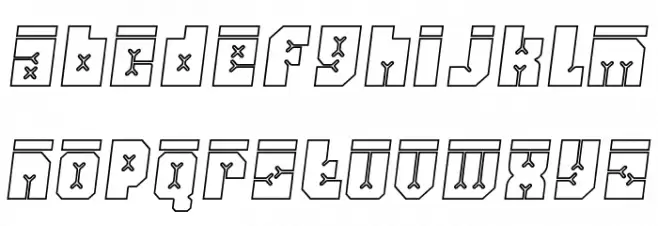 Friez Seven Schriftart Kleinbuchstaben