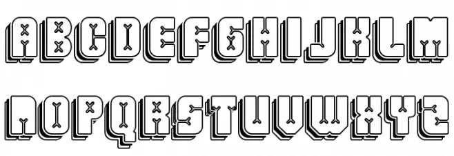 Friez Ten フォント 大文字