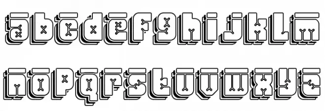 Friez Ten フォント 小文字