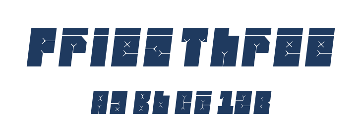 Friez Three Font Preview