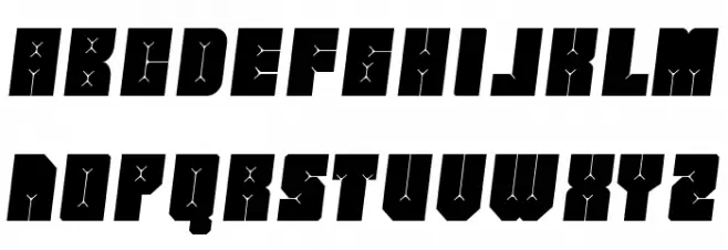 Friez Three फ़ॉन्ट अपरकेस