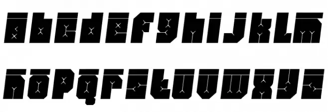 Friez Three फ़ॉन्ट लोअरकेस