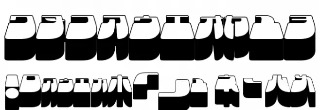 Frigate Katakana - 3D Font OTHER CHARS