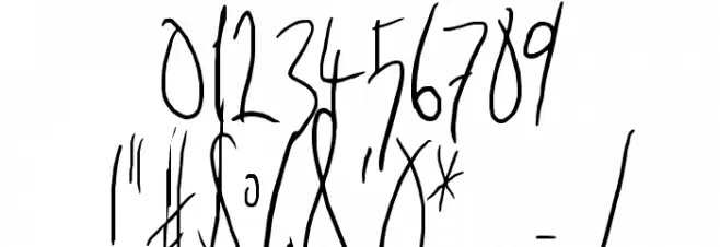 Fright Night Font OTHER CHARS