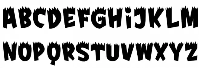 Fright Schriftart Groß