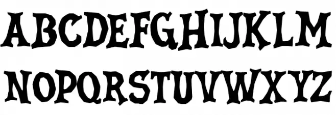 FrightMaidenDemo फ़ॉन्ट अपरकेस