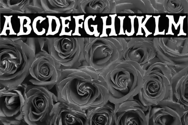 FrightMaidenDemo Font examples