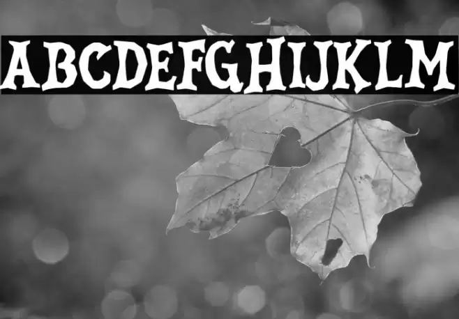 FrightMaidenDemo Font examples