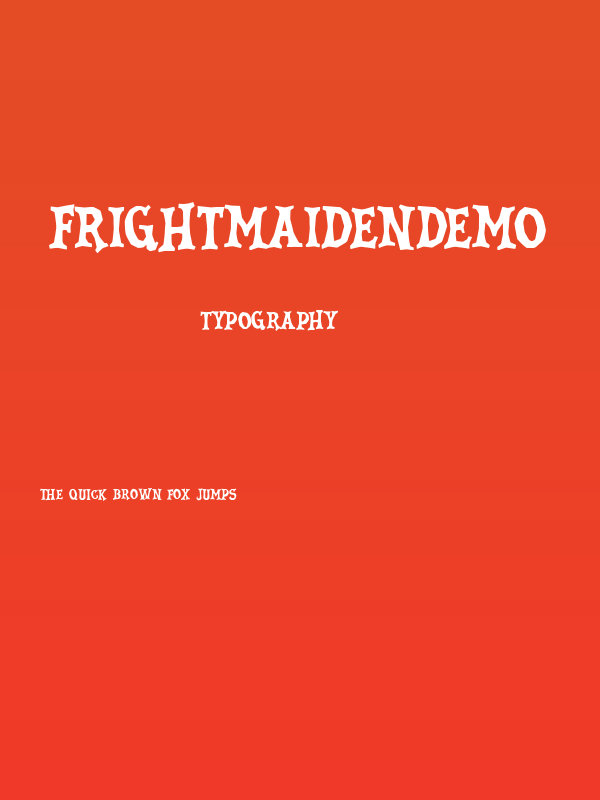 FrightMaidenDemo Poster