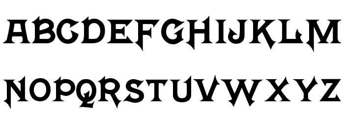 FrightWrite2 Medium Fonte MINÚSCULAS