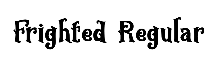 Frighted Regular  Frei Schriftart Herunterladen