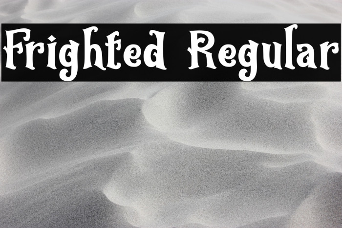 Frighted Regular Example 2