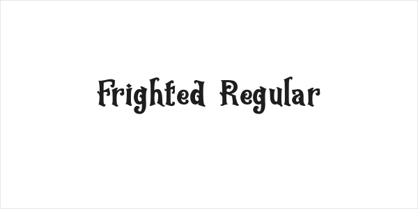 Frighted Regular Logo