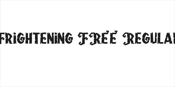 Frightening FREE Regular Logo