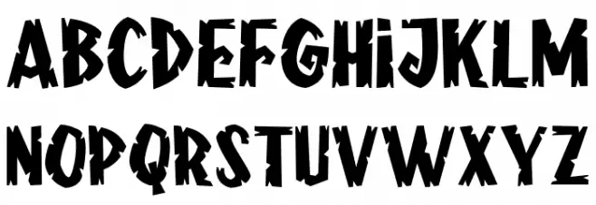 Frightening FREE Regular Font Litere mici