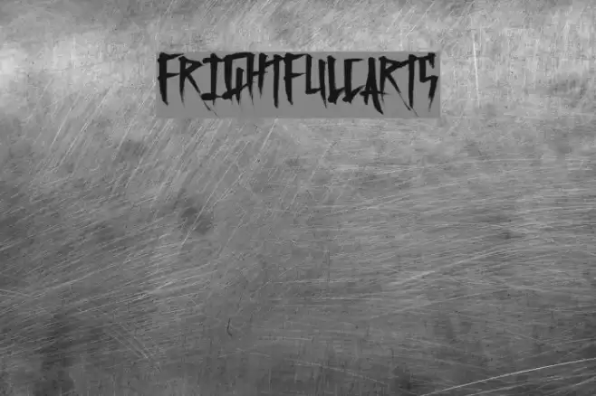 FrightfulCarts Font examples