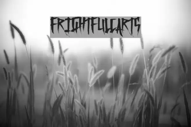 FrightfulCarts Font examples