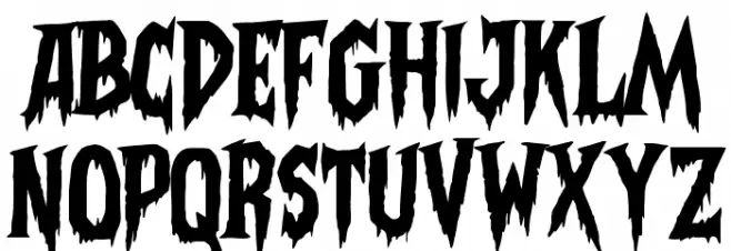 Frightmare Fuentes MAYÚSCULAS