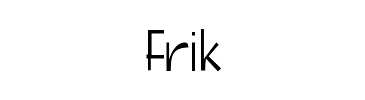 Frik  Frei Schriftart Herunterladen