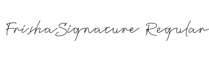 FrishaSignature-Regular  Frei Schriftart Herunterladen