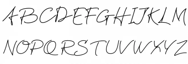 FrishaSignature-Regular Schriftart Groß