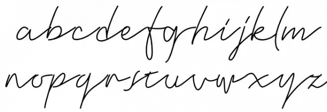 FrishaSignature-Regular Font Litere mici