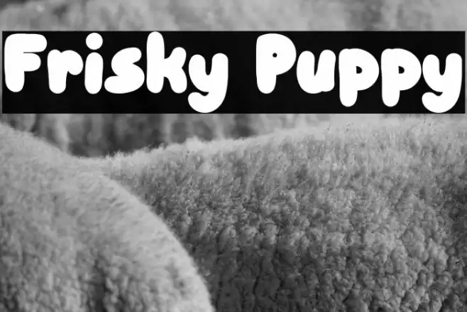 Frisky Puppy Font examples